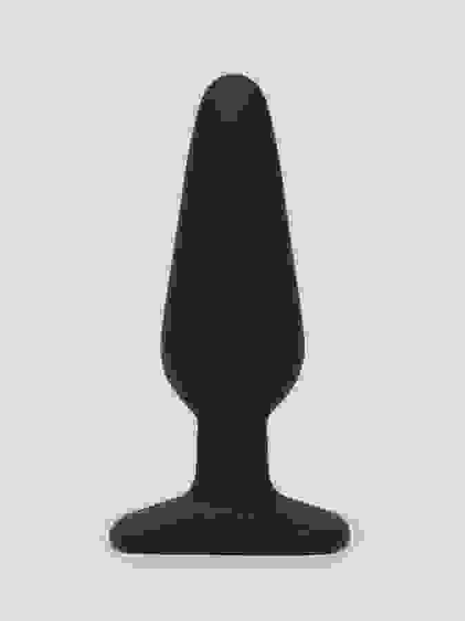 Lovehoney Classic Silicone Medium Butt Plug, Black, hi-res